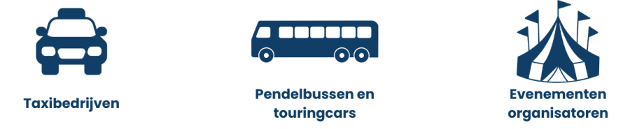 Ticketverkoop voor bus- en taxivervoer naar evenementen