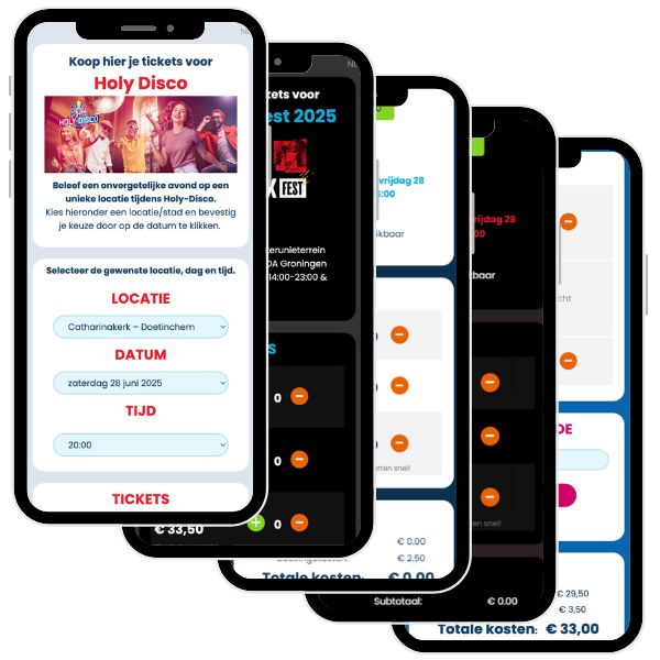 Ticketshop layout mobiel