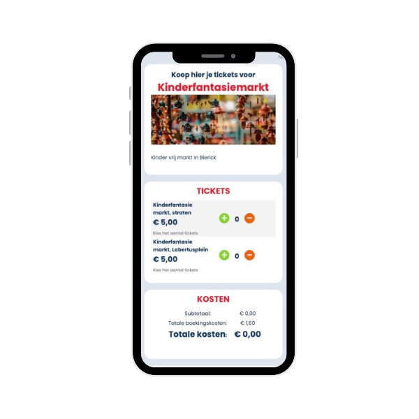 Tickets verkopen voor Fair en markten