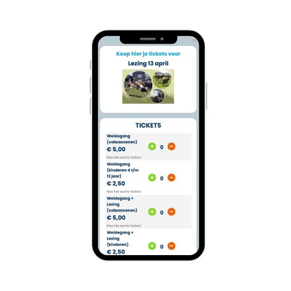 Tickets verkopen voor Lezingen