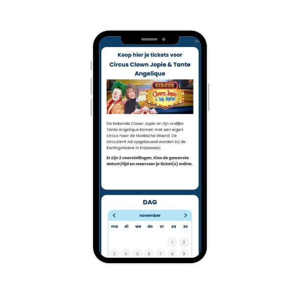 Tickets verkopen circus
